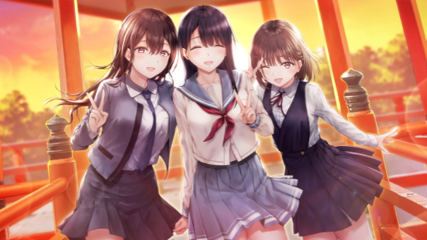 恋爱冒险作《制服女友》已于4月2日在STEAM发售